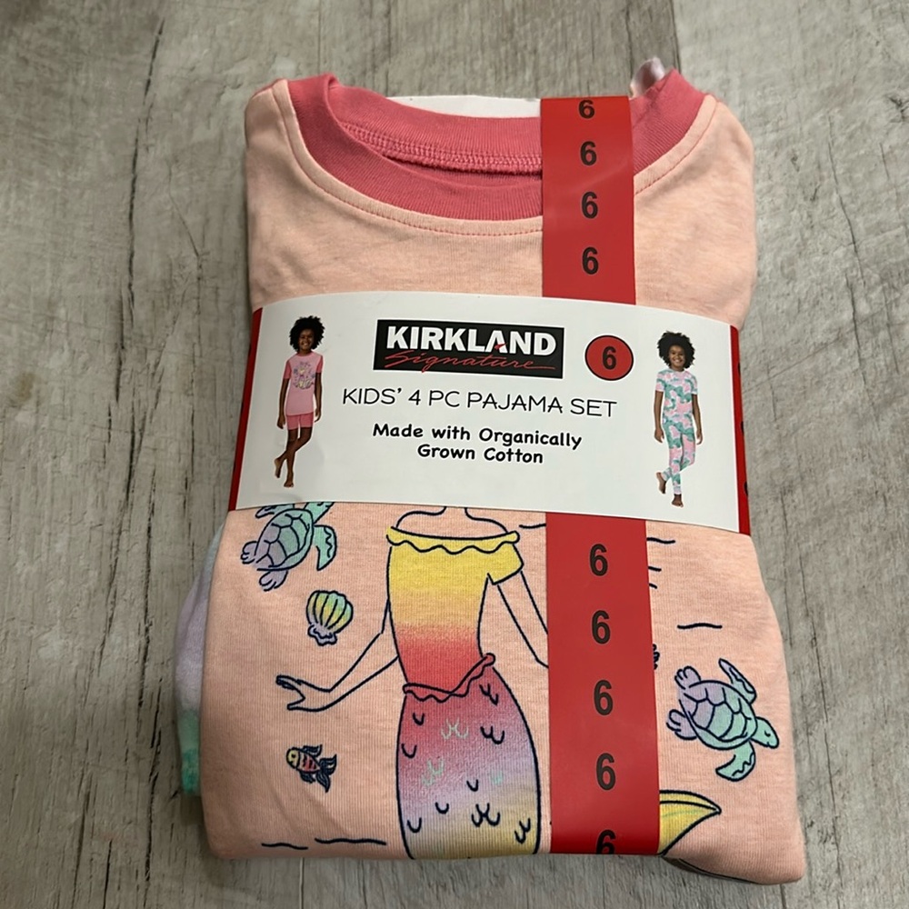 NWT • Kirkland signature • kid’s 4-piece pajama set